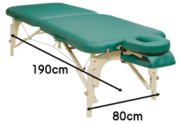 出張整体の際持参するベッド ｜　まるふく総合整体院