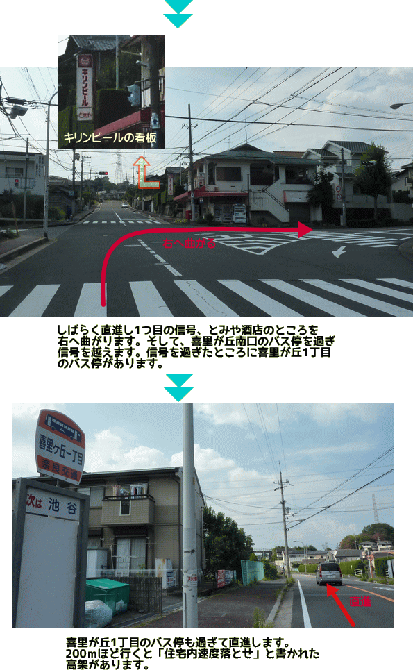 アクセス案内 とみや酒店を右折